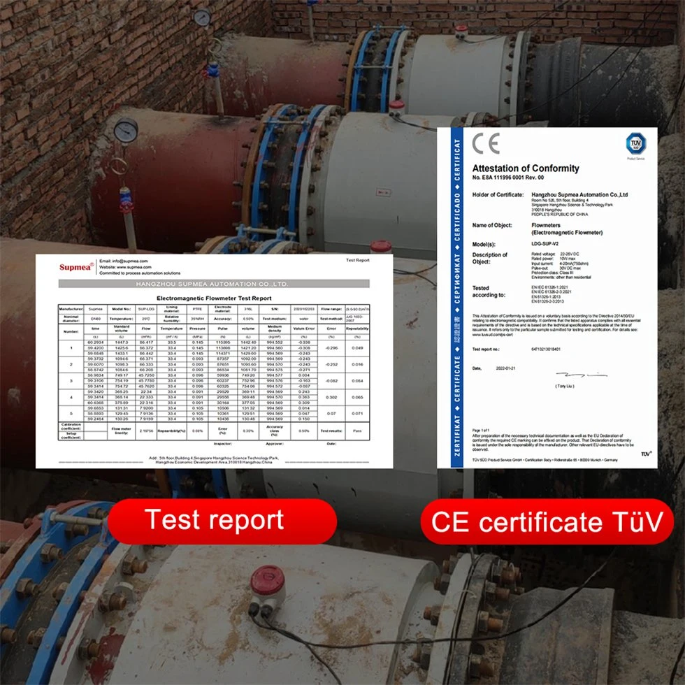 Low Flow Electronic Magnetic Liquid Flow Meters Differential Pressure Electromagnetic Water Flow Meter Price Sewage Meter