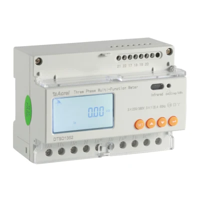 Acrel Adl3000-E/C Medidor de Energia Solar Trifásico com RS485 Modbus, 80A Entrada Direta